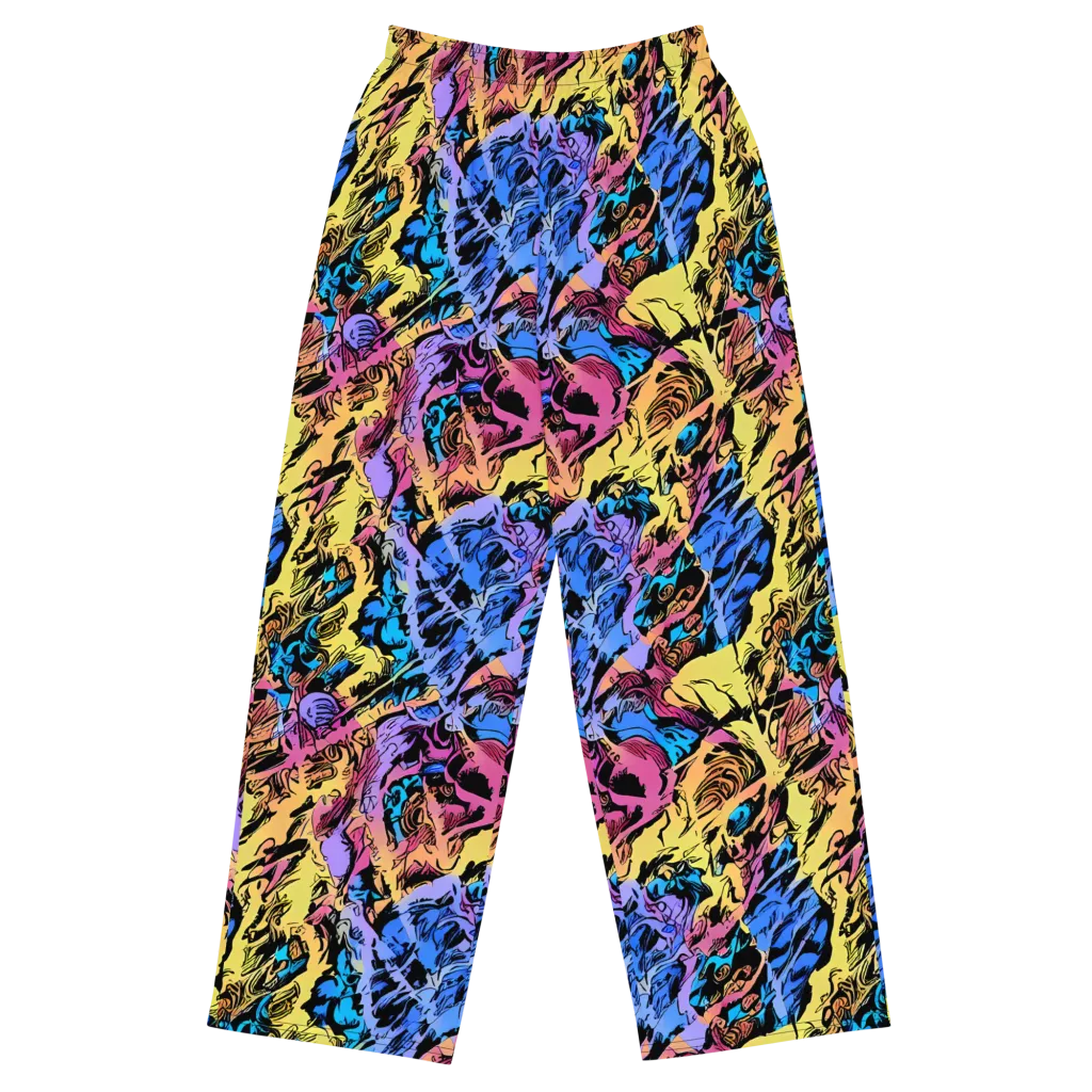 Pop-tide on Wide-Leg Pants — Front