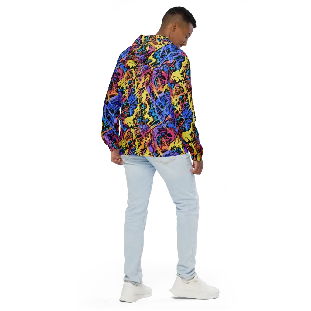 Pop-tide on Men's Windbreaker — Back