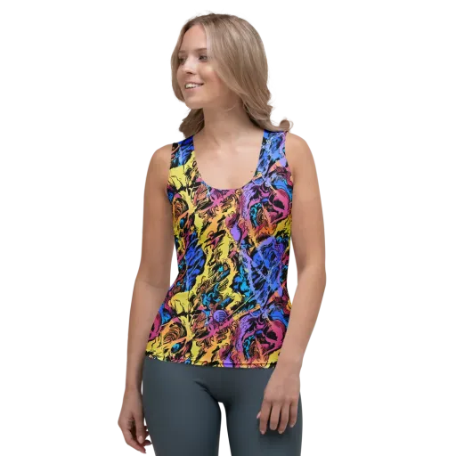 Pop-tide on a Women's Tank Top