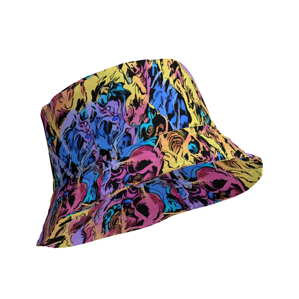 Pop-tide on Reversible Bucket Hat — Product details Outside