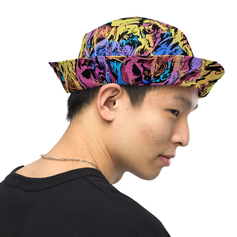 Pop-tide on Reversible Bucket Hat — Right Outside