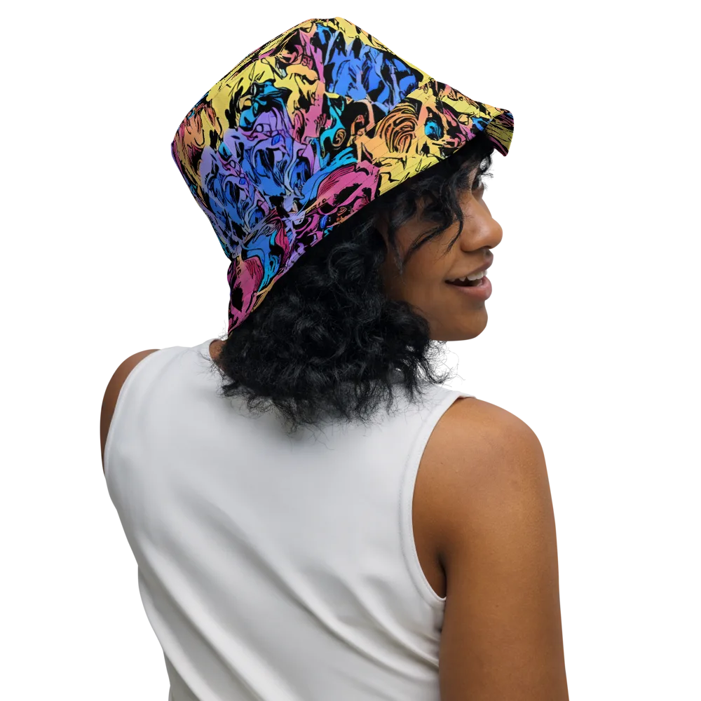 Pop-tide on Reversible Bucket Hat — Right Outside