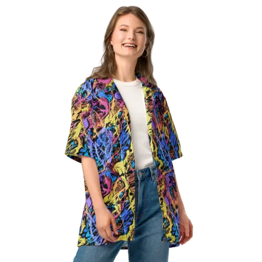 Pop-tide on a Button Shirt