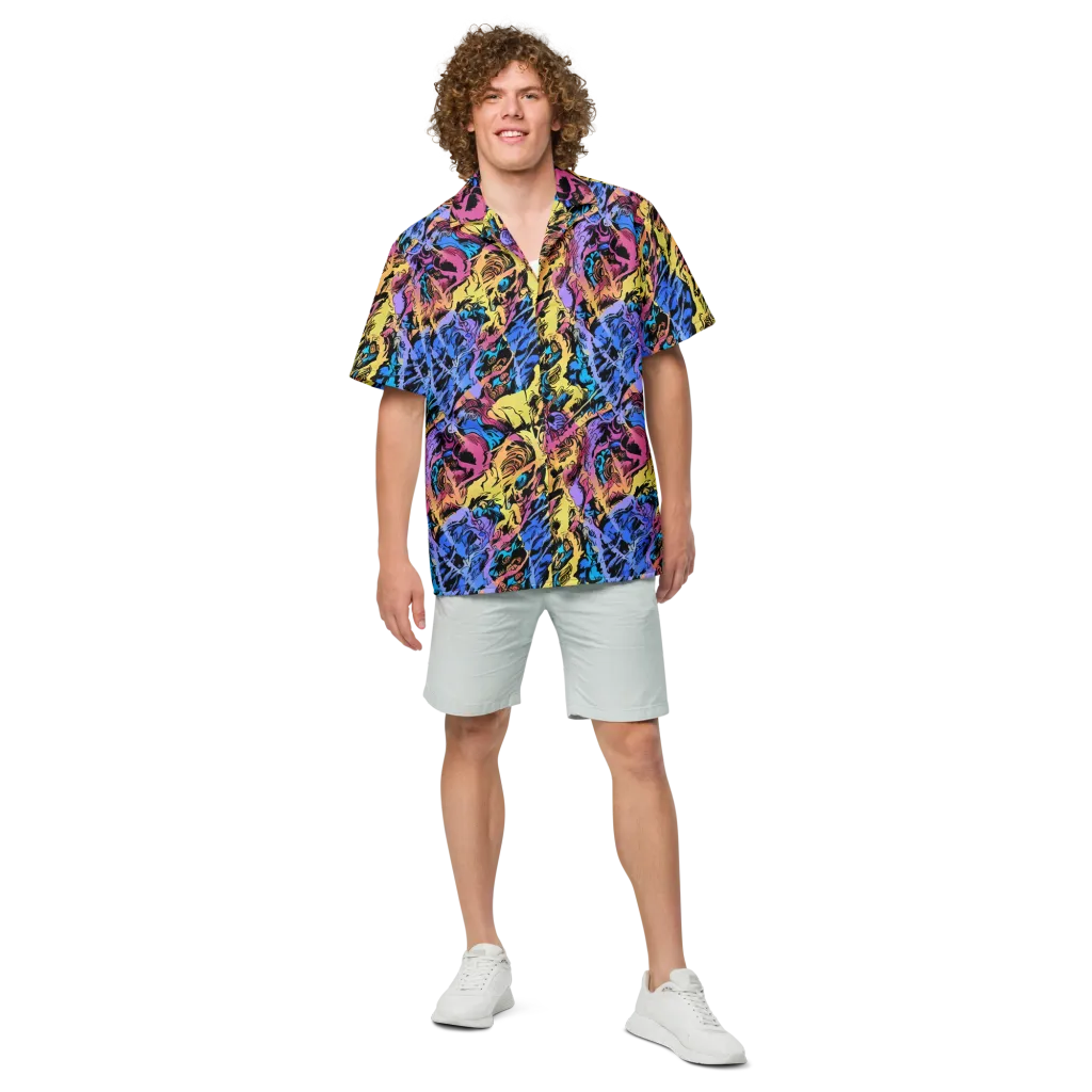 Pop-tide on Button Shirt — Front