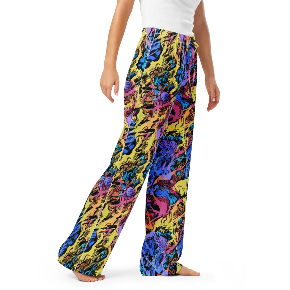 Pop-tide on Women's Pajama Pants — Right Front