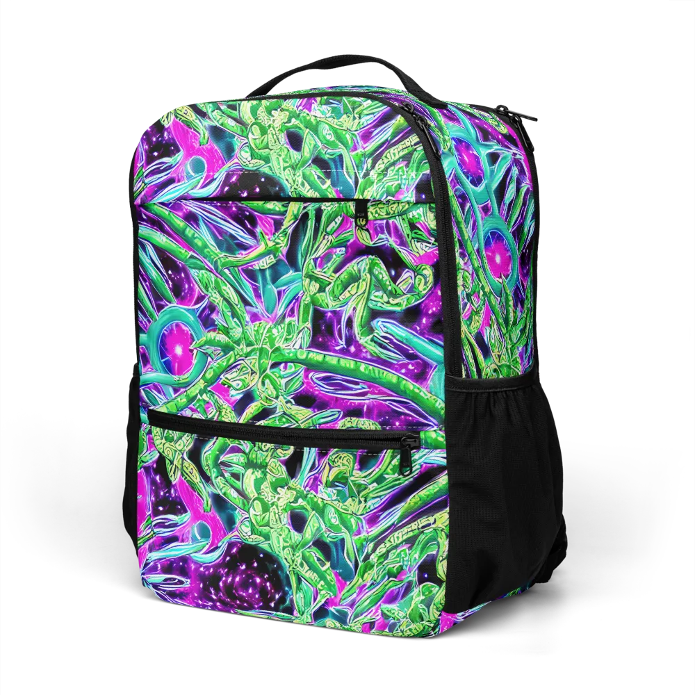 Cosmic Geckos on Utility Backpack — Left Front