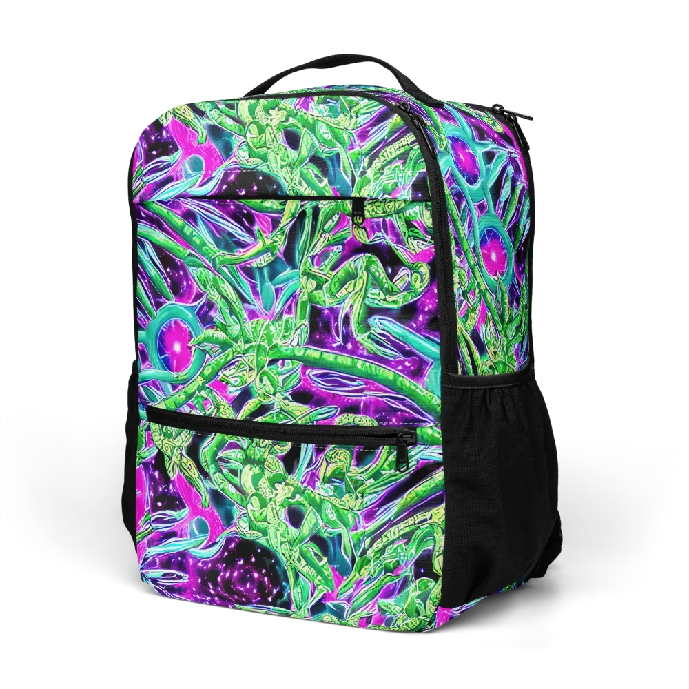 Cosmic Geckos on Utility Backpack — Left Front