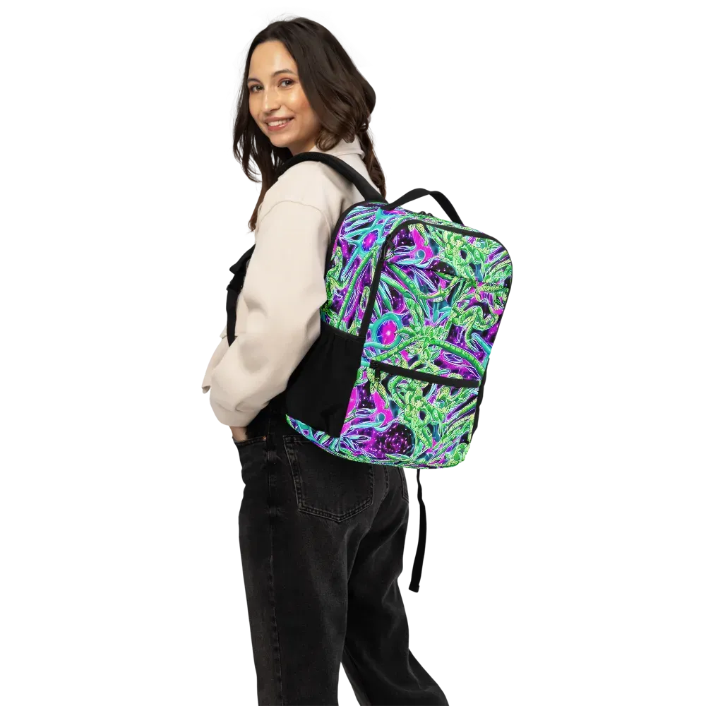 Cosmic Geckos on Utility Backpack — Back