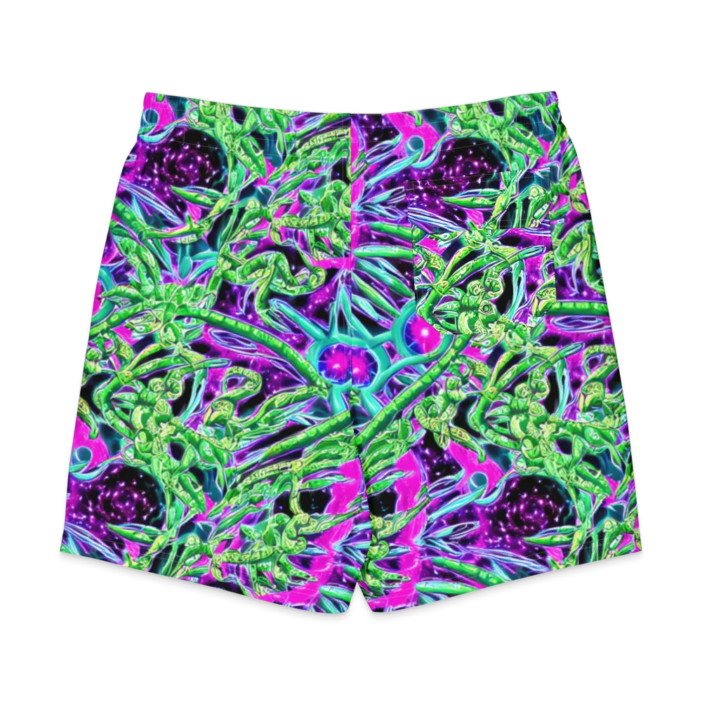 Cosmic Geckos on Men's Board Shorts — Back