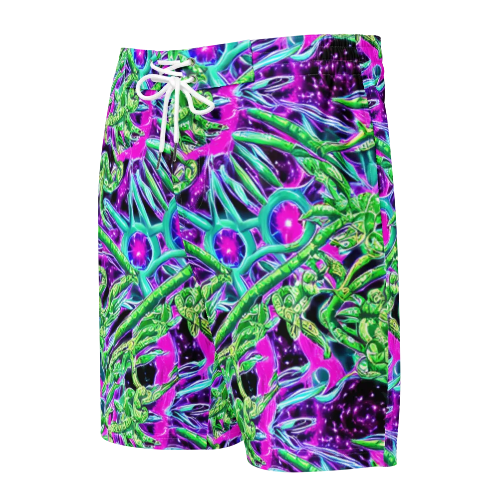 Cosmic Geckos on Men's Board Shorts — Front