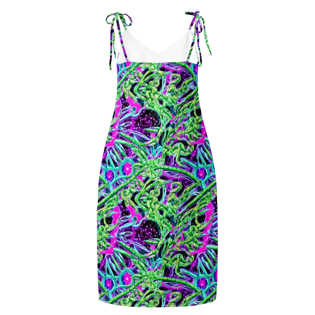 Cosmic Geckos on Slip Dress — Back