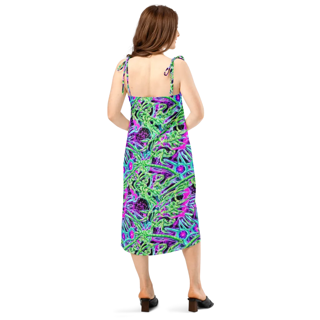 Cosmic Geckos on Slip Dress — Back
