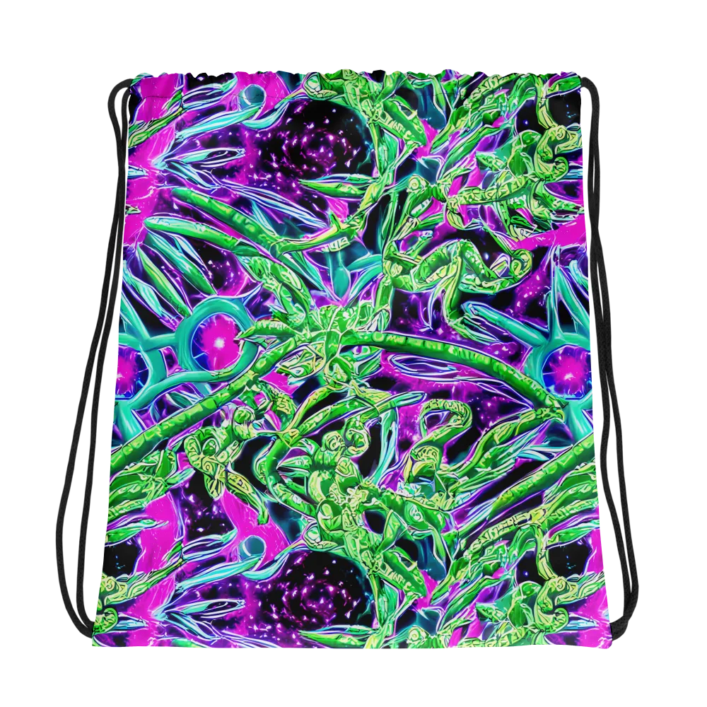 Cosmic Geckos on Drawstring Bag — Photo