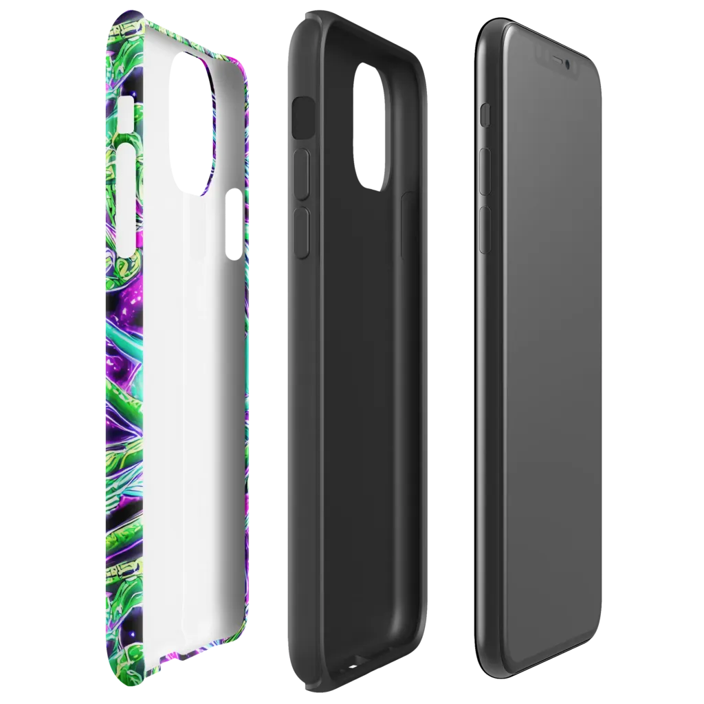 Cosmic Geckos on Tough Case for iPhone® — Right