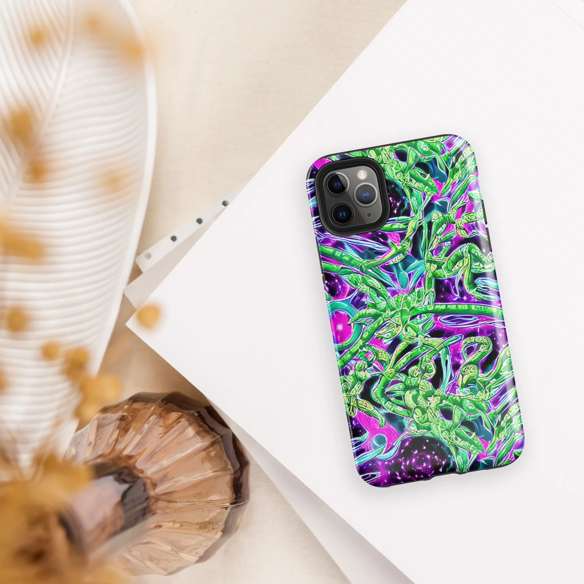 Cosmic Geckos on Tough Case for iPhone® — Front