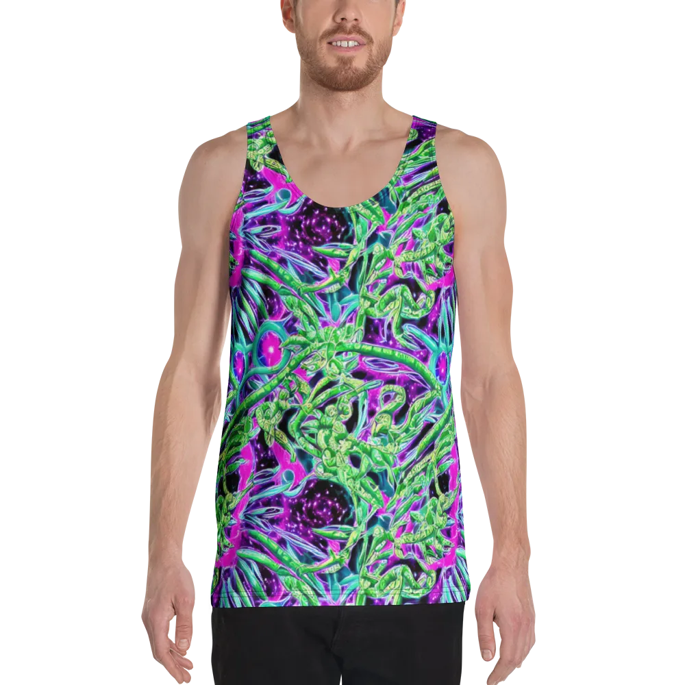 Cosmic Geckos on Men's Tank Top — Front