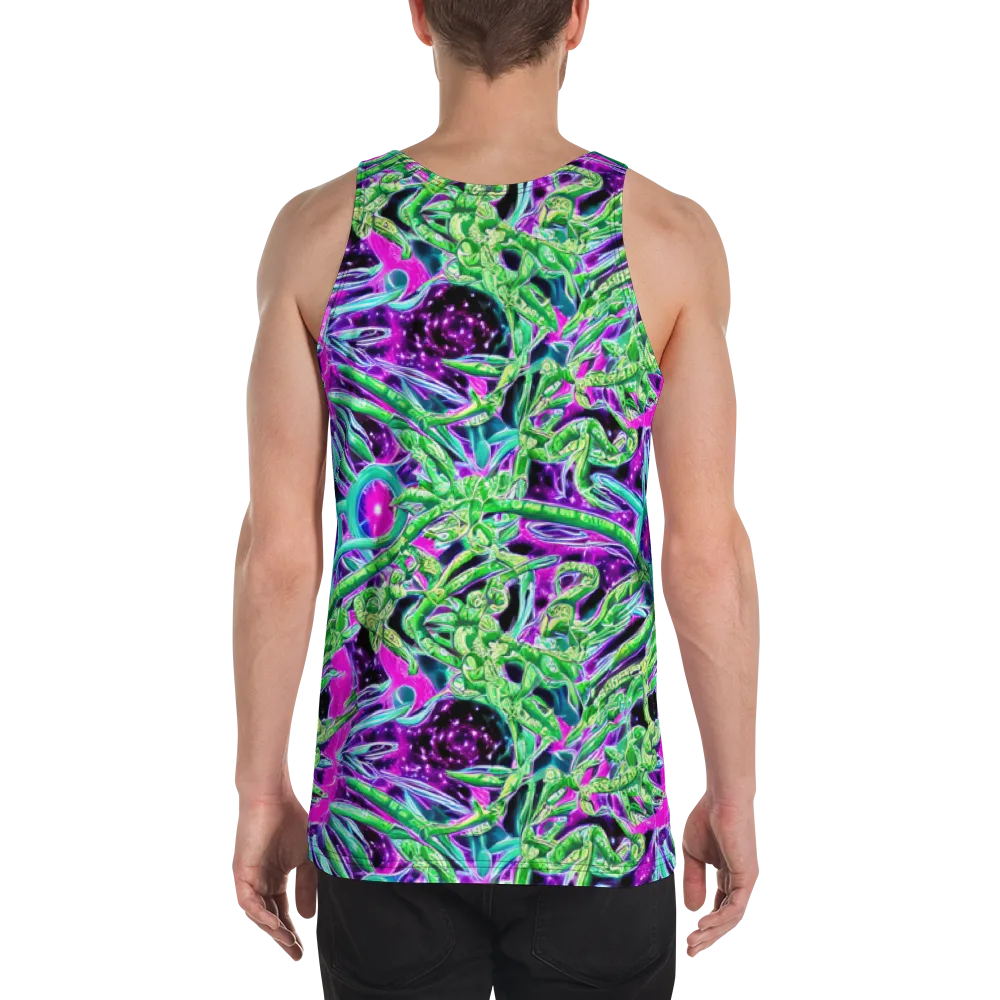 Cosmic Geckos on Men's Tank Top — Back