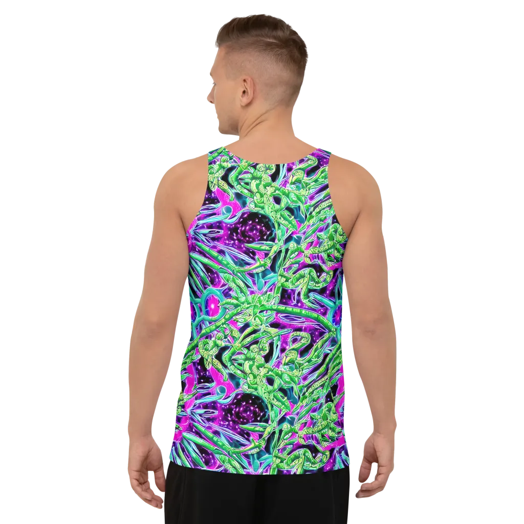 Cosmic Geckos on Men's Tank Top — Back