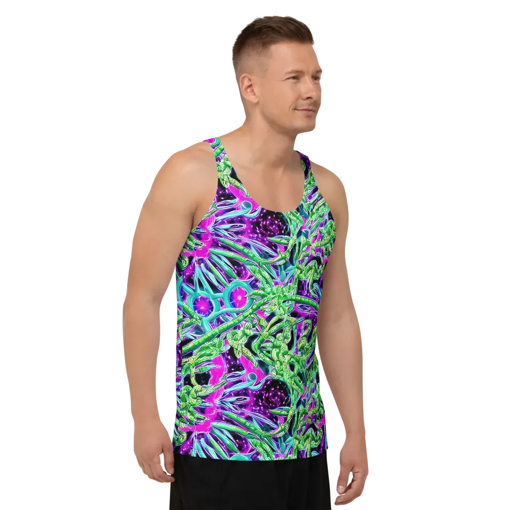 Cosmic Geckos on Men's Tank Top — Right Front