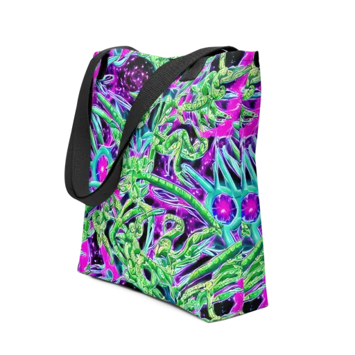 Cosmic Geckos on a Tote Bag