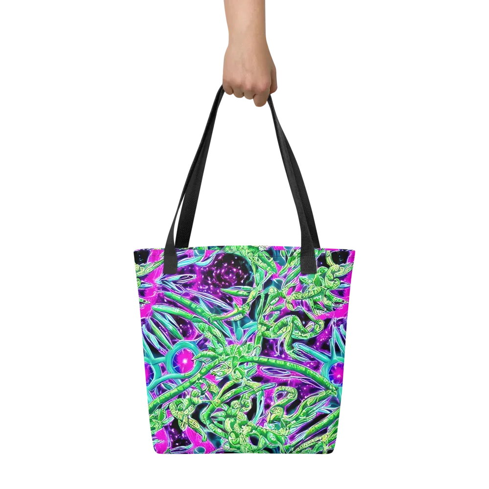 Cosmic Geckos on Tote Bag — Front