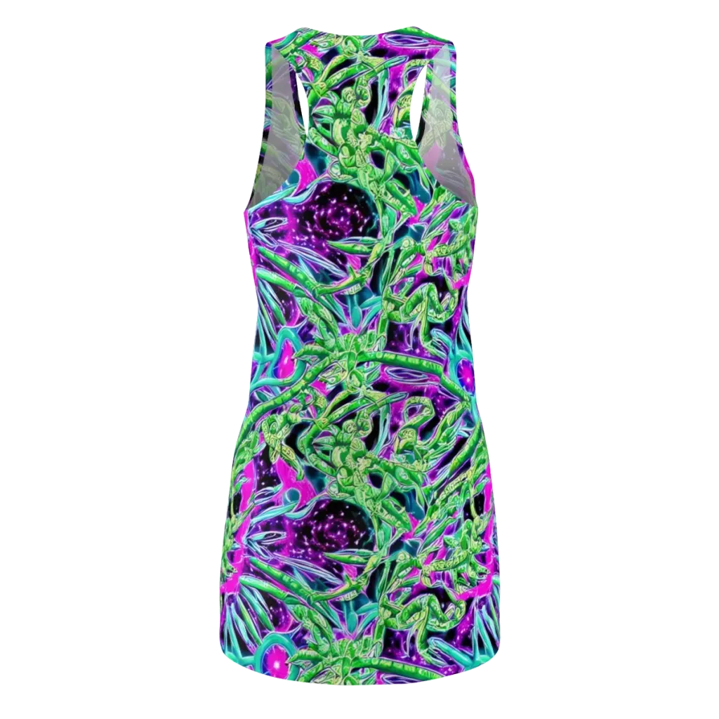 Cosmic Geckos on Racerback Dress — Back