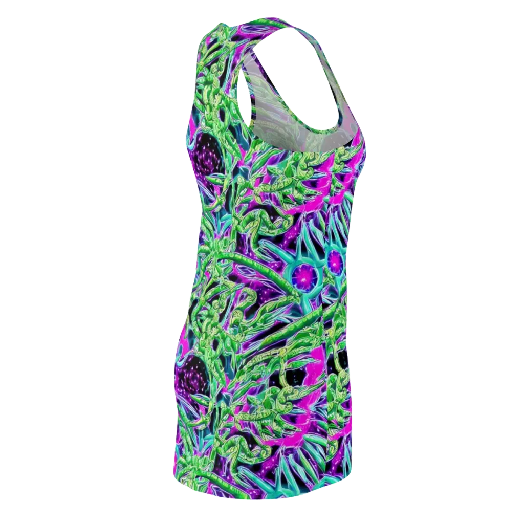 Cosmic Geckos on Racerback Dress — Back Side