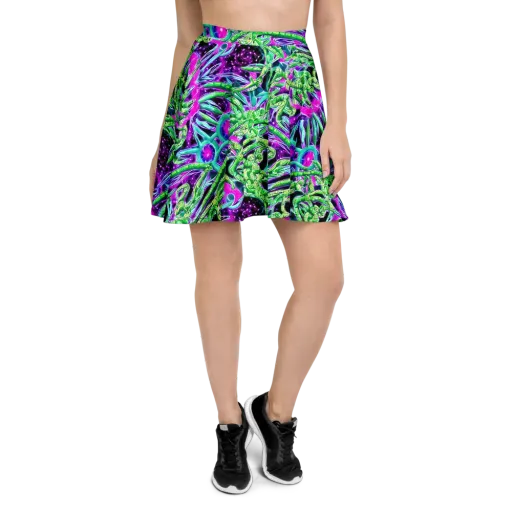 Cosmic Geckos on a Skater Skirt