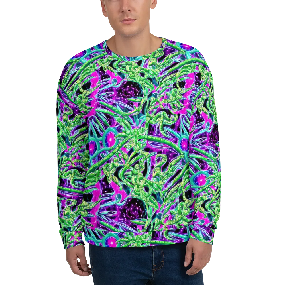 Cosmic Geckos on Sweatshirt — Front