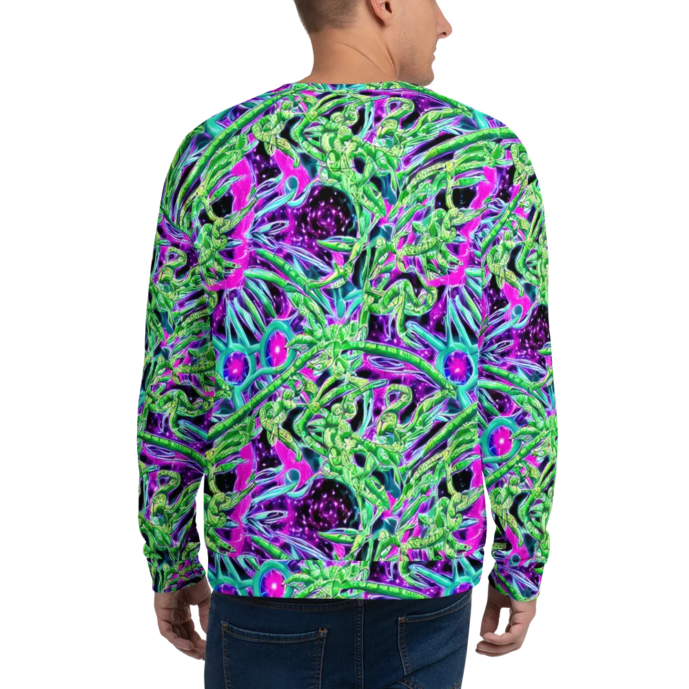 Cosmic Geckos on Sweatshirt — Back