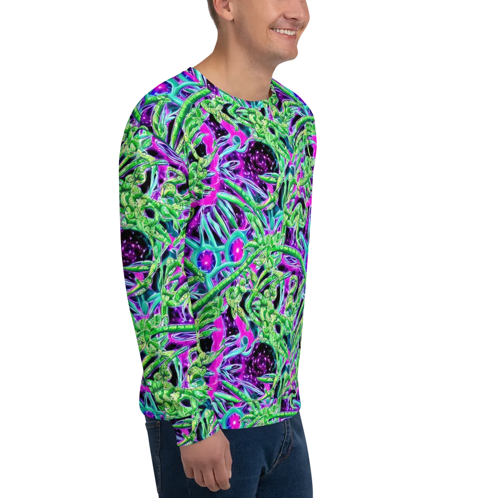 Cosmic Geckos on Sweatshirt — Right Front