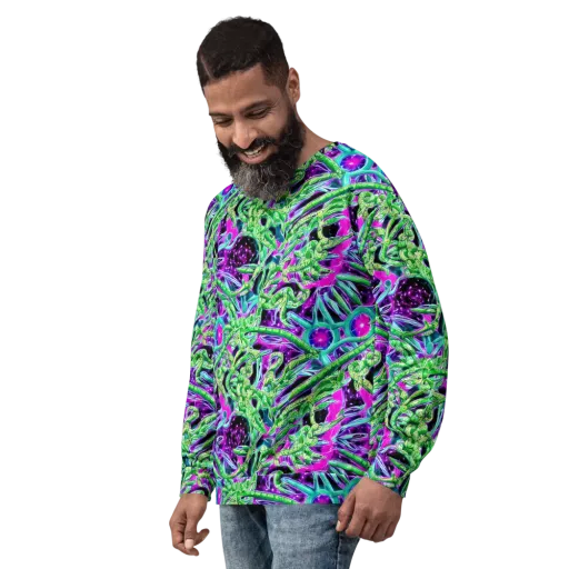 Cosmic Geckos on a Sweatshirt
