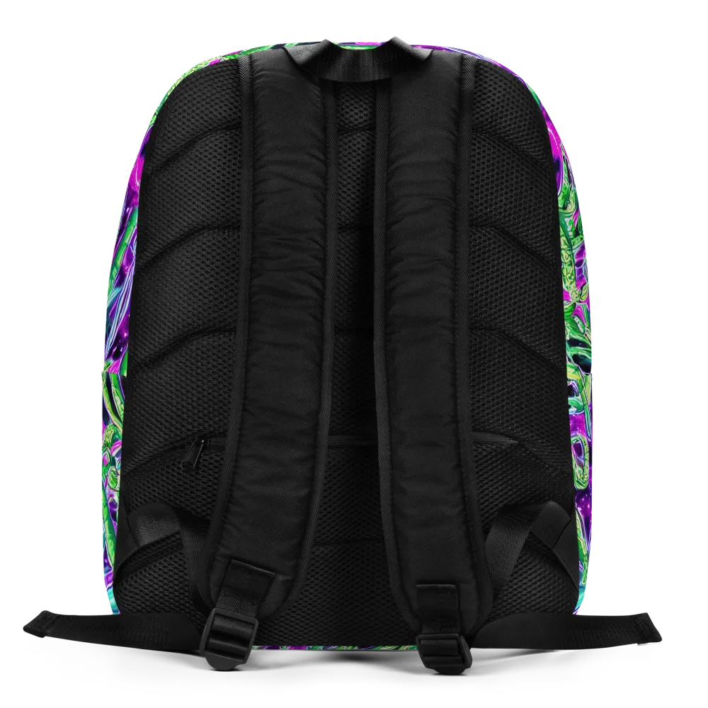 Cosmic Geckos on Minimalist Backpack — Back