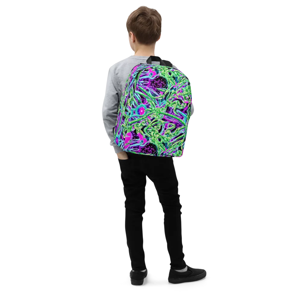 Cosmic Geckos on Minimalist Backpack — Right Front