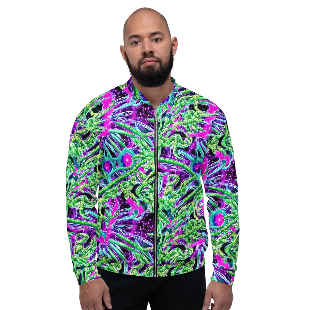 Cosmic Geckos on Bomber Jacket — Front