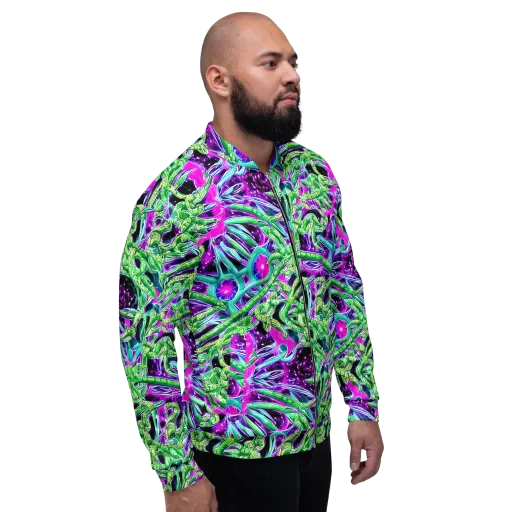 Cosmic Geckos on a Bomber Jacket