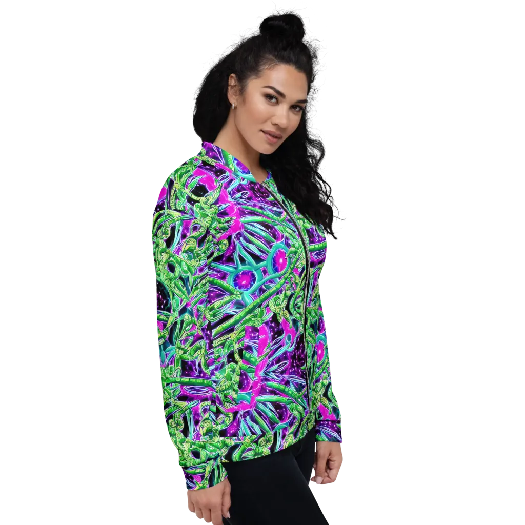 Cosmic Geckos on Bomber Jacket — Right