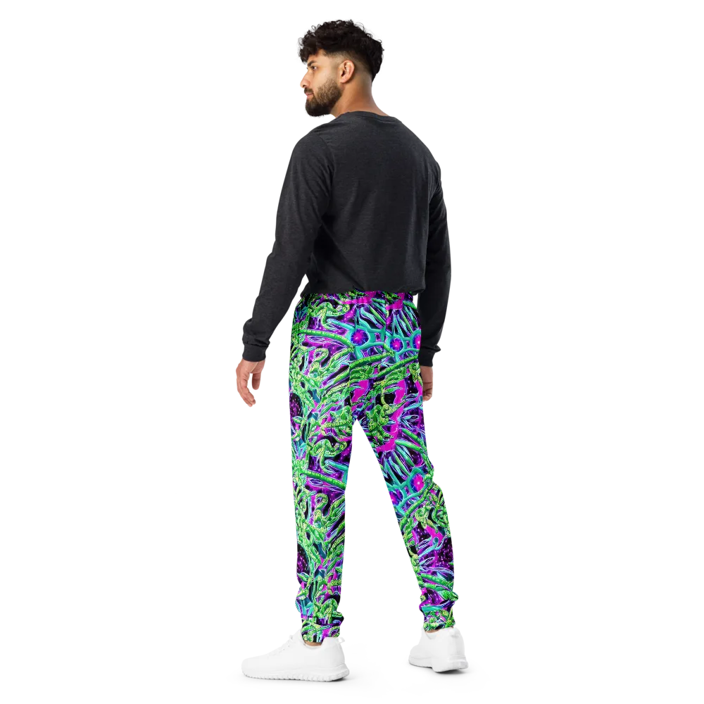 Cosmic Geckos on Men's Joggers — Back