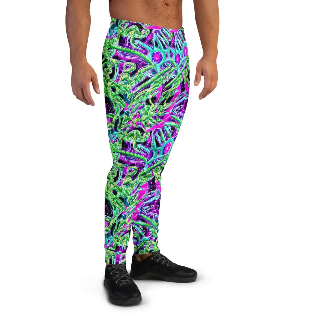 Cosmic Geckos on Men's Joggers — Right