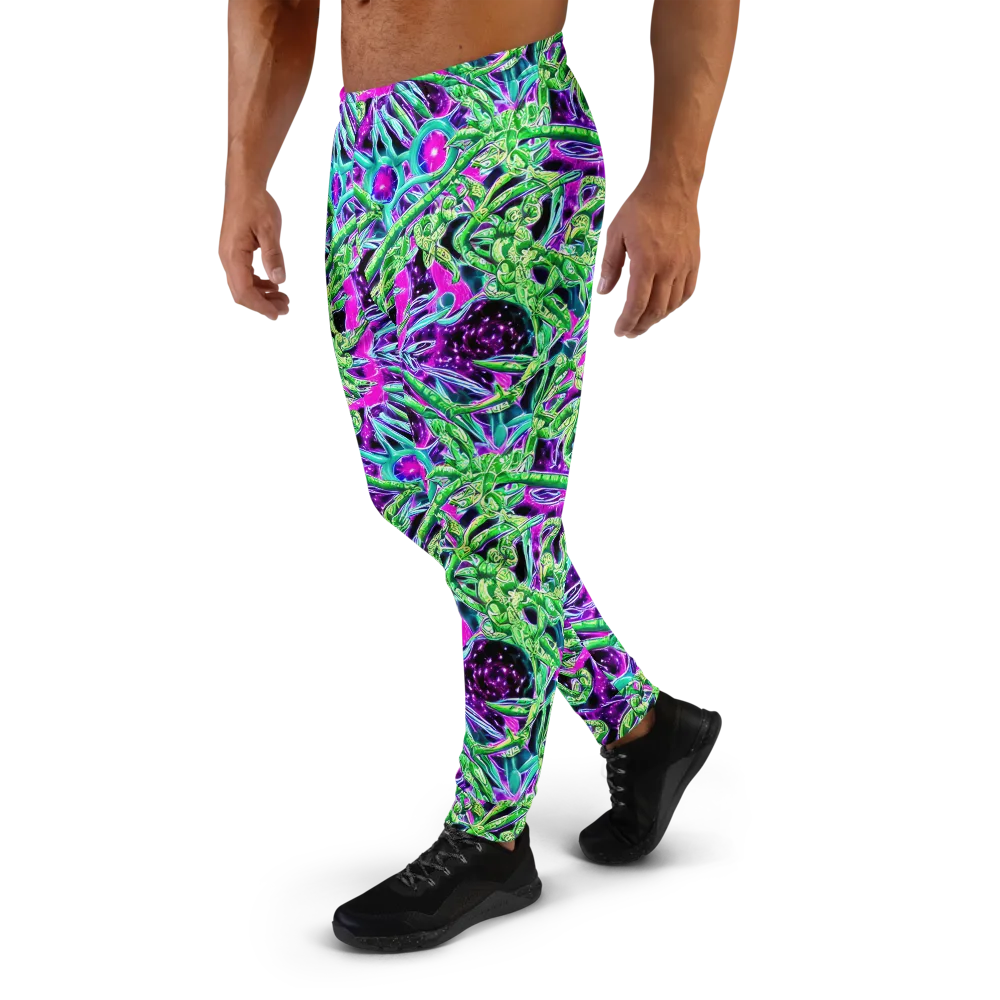 Cosmic Geckos on Men's Joggers — Left