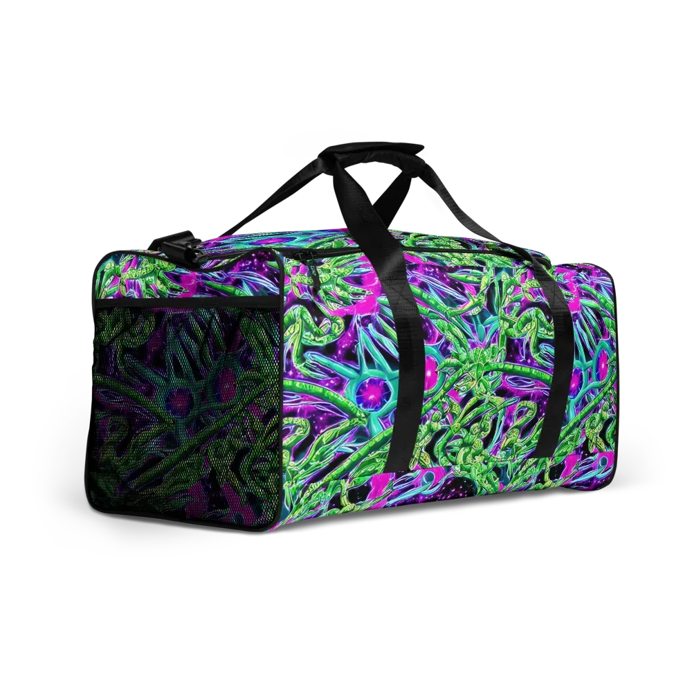 Cosmic Geckos on Duffle Bag — Right Front