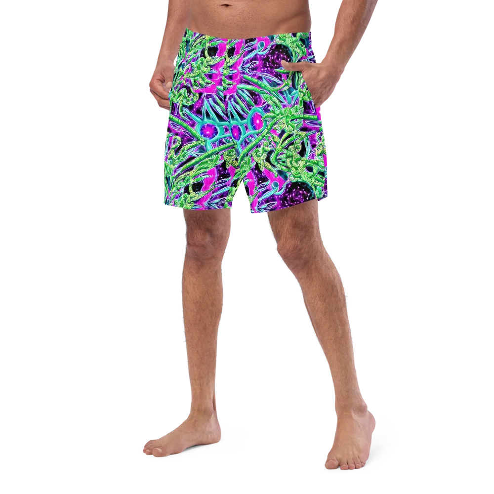 Cosmic Geckos on Swim Trunks — Left Front