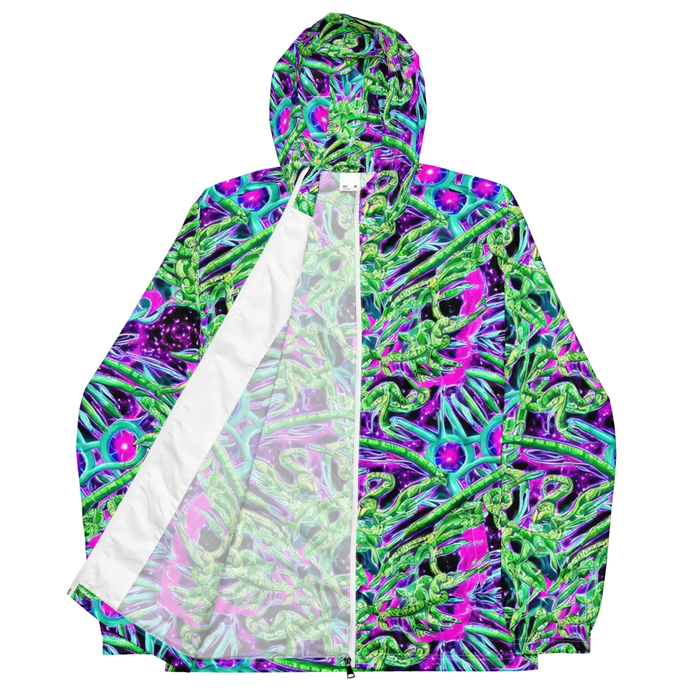 Cosmic Geckos on Men's Windbreaker — Front