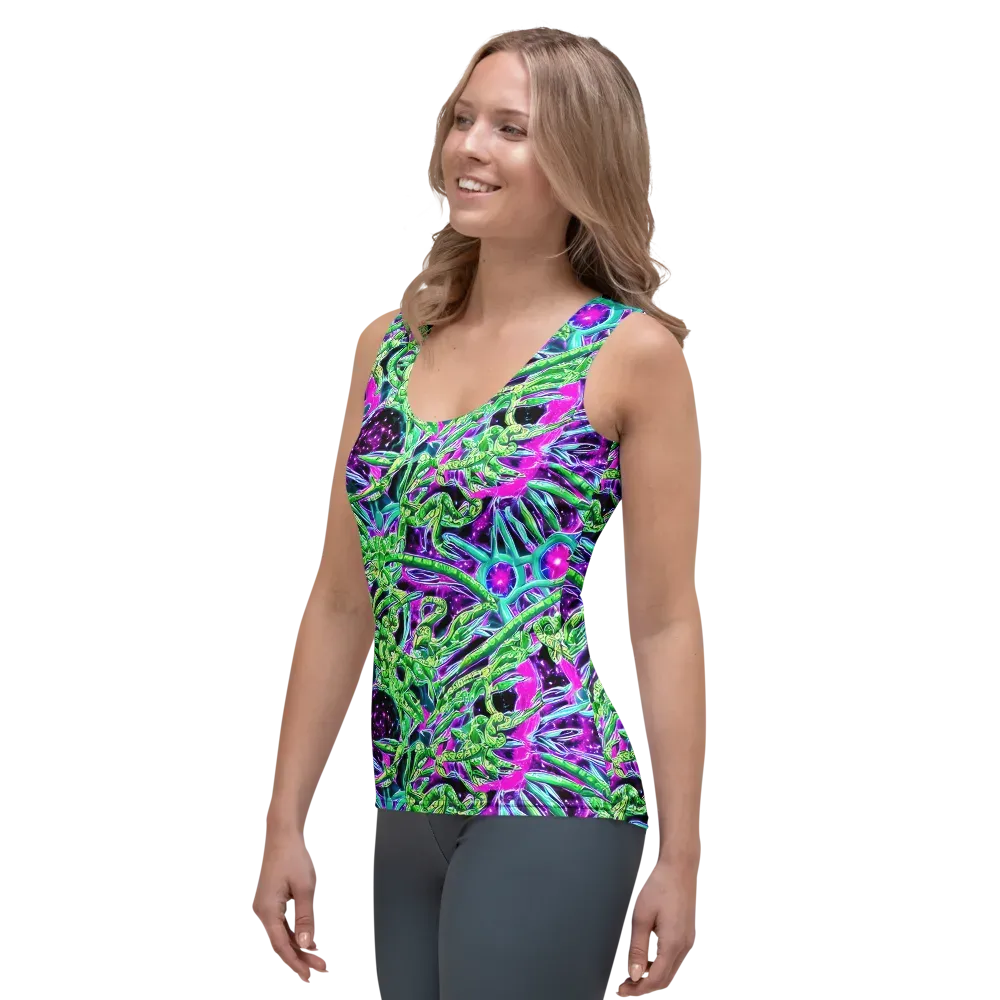 Cosmic Geckos on Women's Tank Top — Left Front
