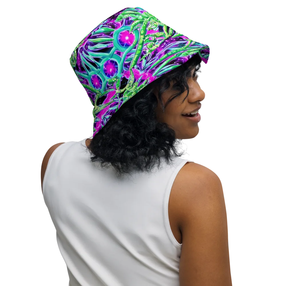Cosmic Geckos on Reversible Bucket Hat — Right Outside