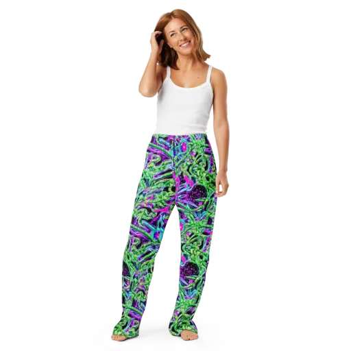 Cosmic Geckos on a Women's Pajama Pants