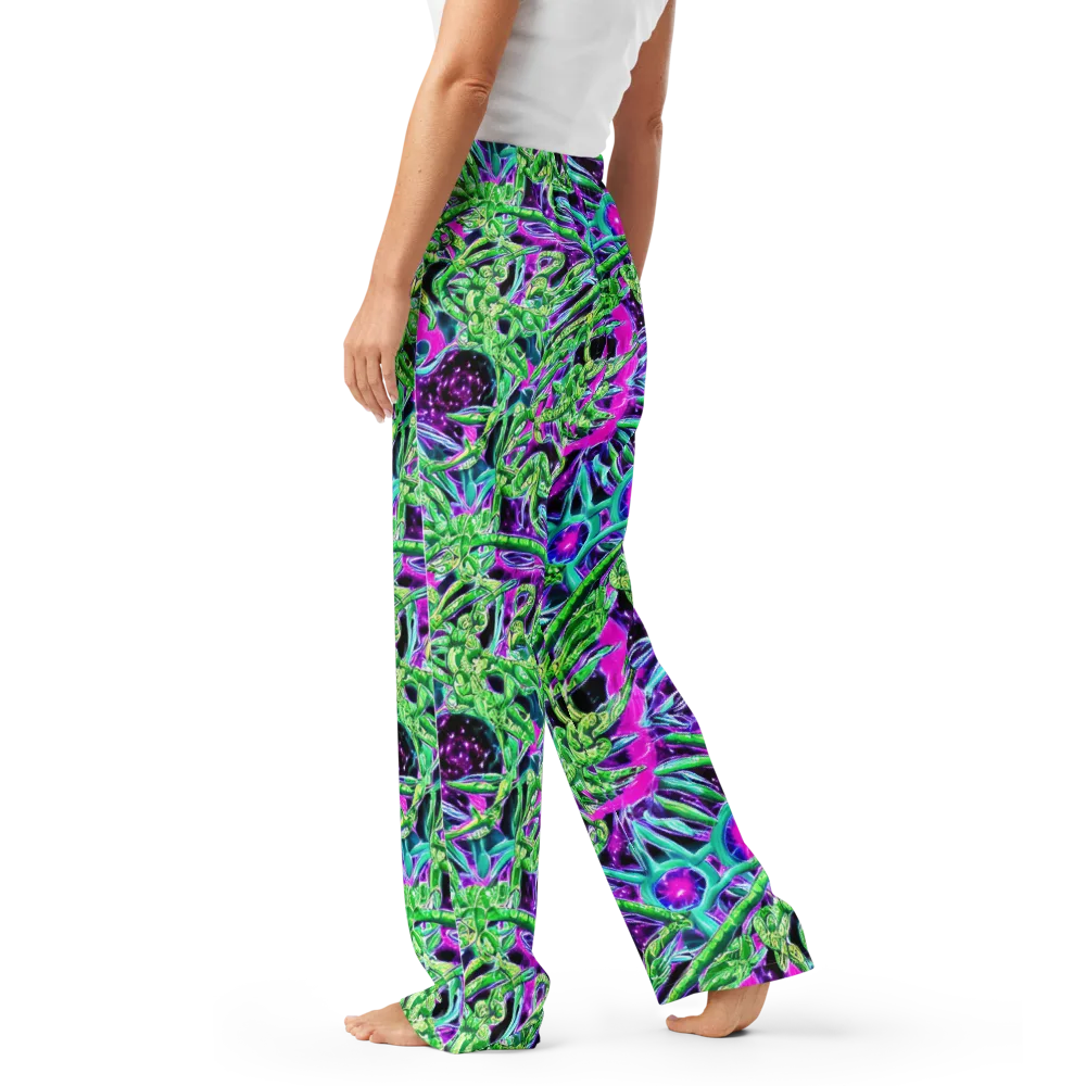 Cosmic Geckos on Women's Pajama Pants — Left
