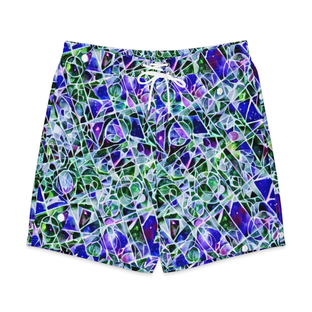 Prismatic Shatter on Men's Board Shorts — Front