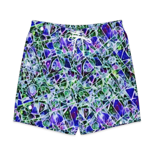 Prismatic Shatter on a Men's Board Shorts