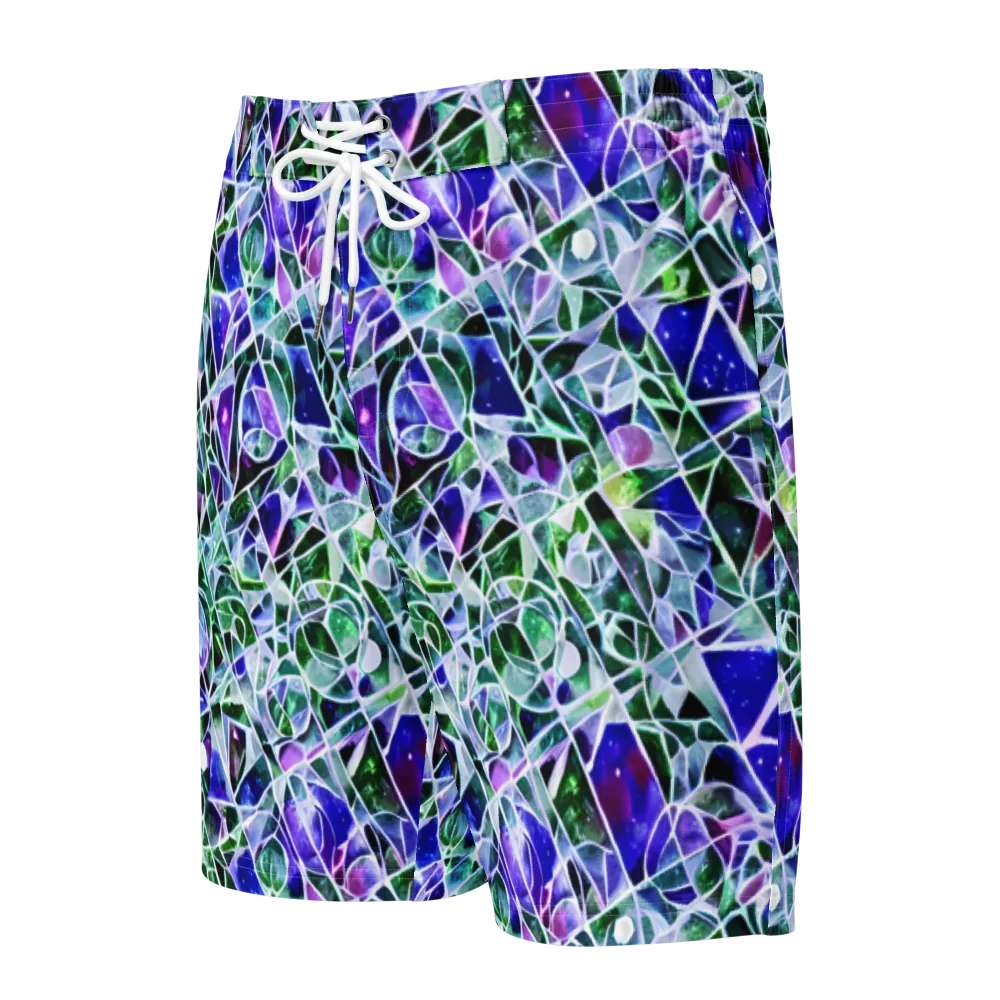 Prismatic Shatter on Men's Board Shorts — Front